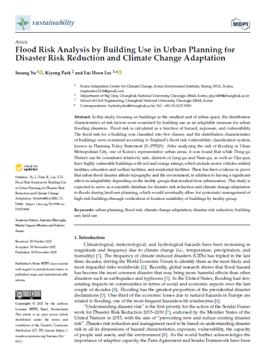 Flood Risk Analysis By Building Use In Urban Planning For Disaster Risk ...